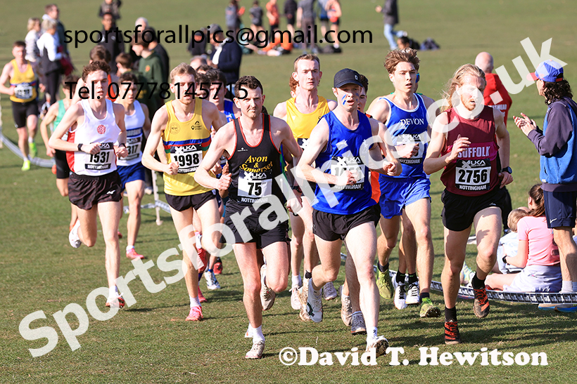 Senior mens 2025 UK CAU Inter Counties Cross Country Champs., Wollaton Park, Nottingham. Photo: David T. Hewitson/Sports for All Pics